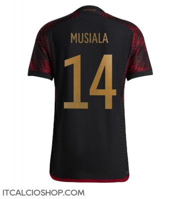 Germania Jamal Musiala #14 Seconda Maglia Mondiali 2022 Manica Corta